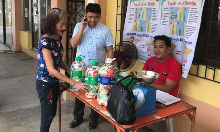 Iloilo town swaps plastic waste for rice