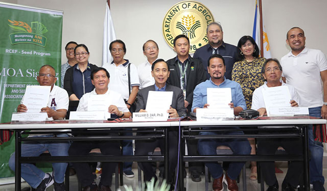 DA forges ties with seed growers coops to rollout distribution of rice seeds under RCEF
