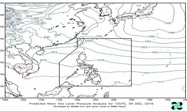 Cloudy skies with isolated rain showers over Iloilo this week