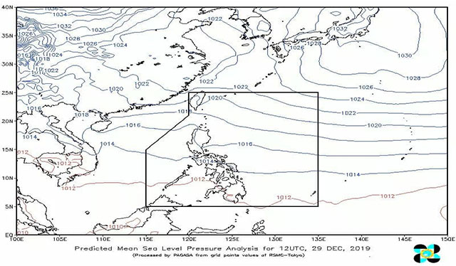 Cloudy skies with isolated rain showers over Iloilo this week