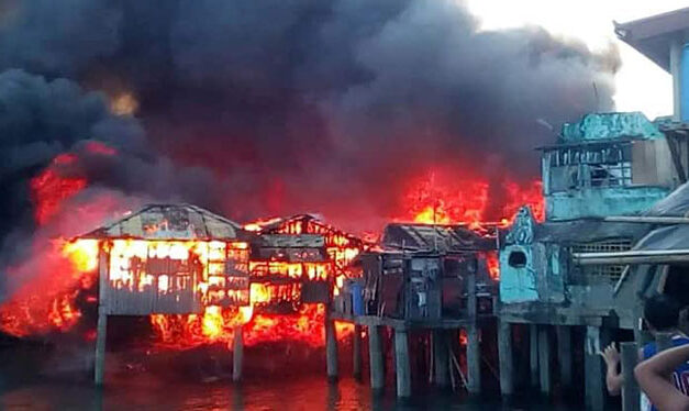 Fire razes 24 houses in Iloilo City