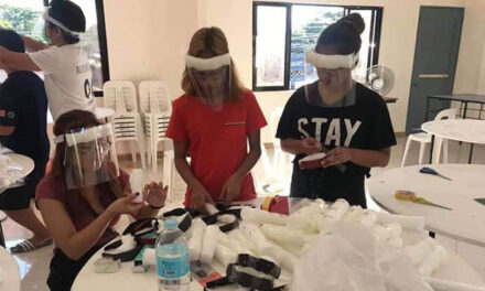 Students make face shields for Iloilo health workers