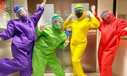 Ilonggo nurses spread positivity through colorful hazmat suits