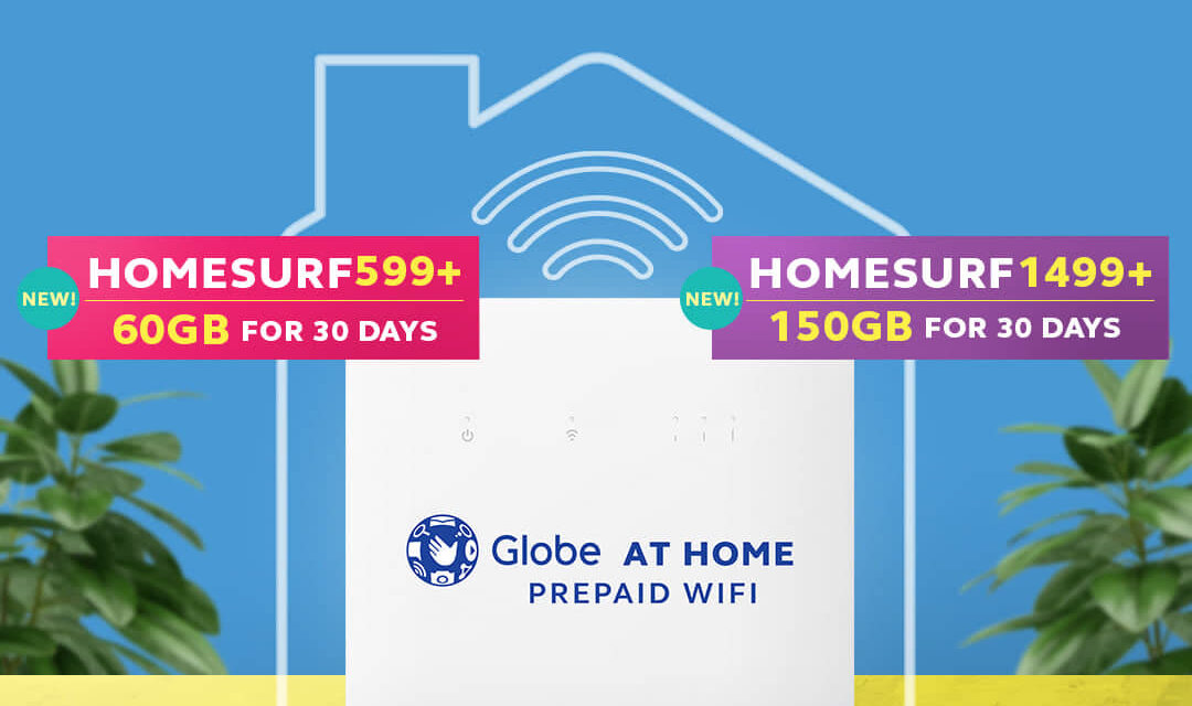 Globe At Home Prepaid WiFi launches GCash exclusive: Leveled-up HomeSURF599+, HomeSURF1499