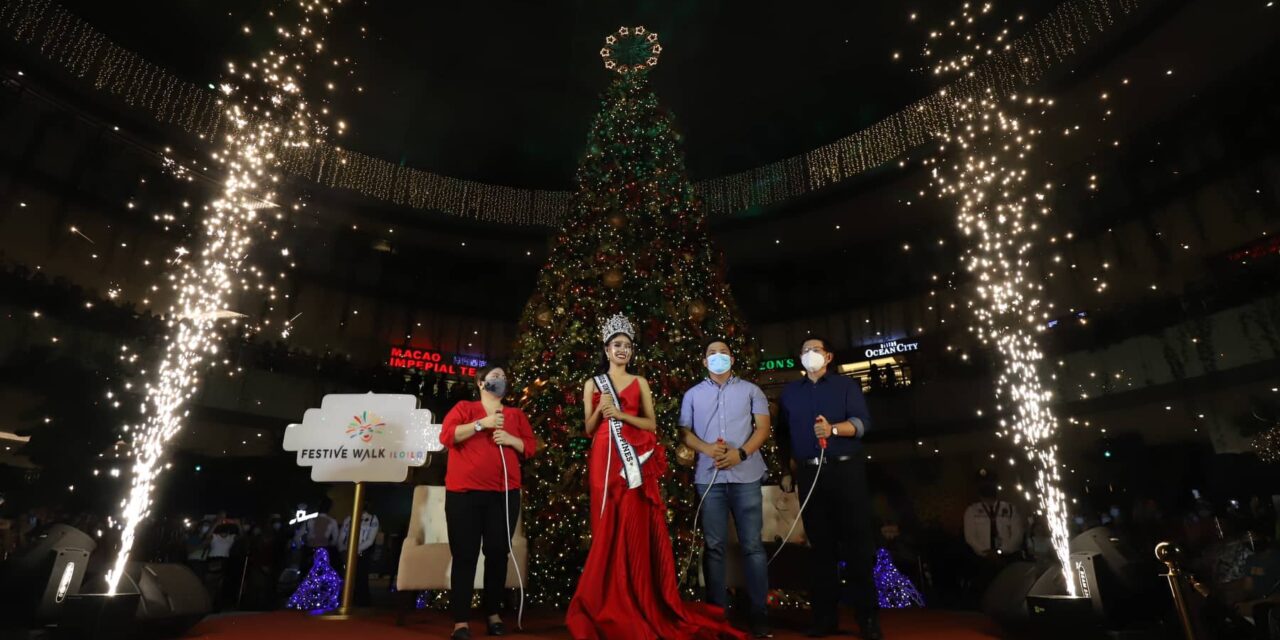Rabiya Mateo leads giant Christmas tree lighting in Iloilo Business Park