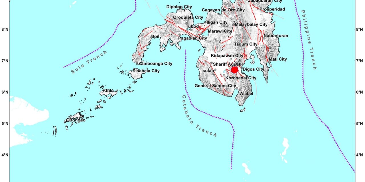 Magnitude 6.3 quake rocks Davao del Sur