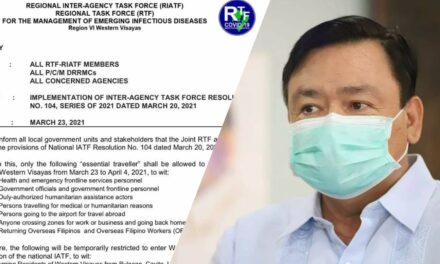 Misreading?: Regional task forces clarify Treñas’ lockdown claim