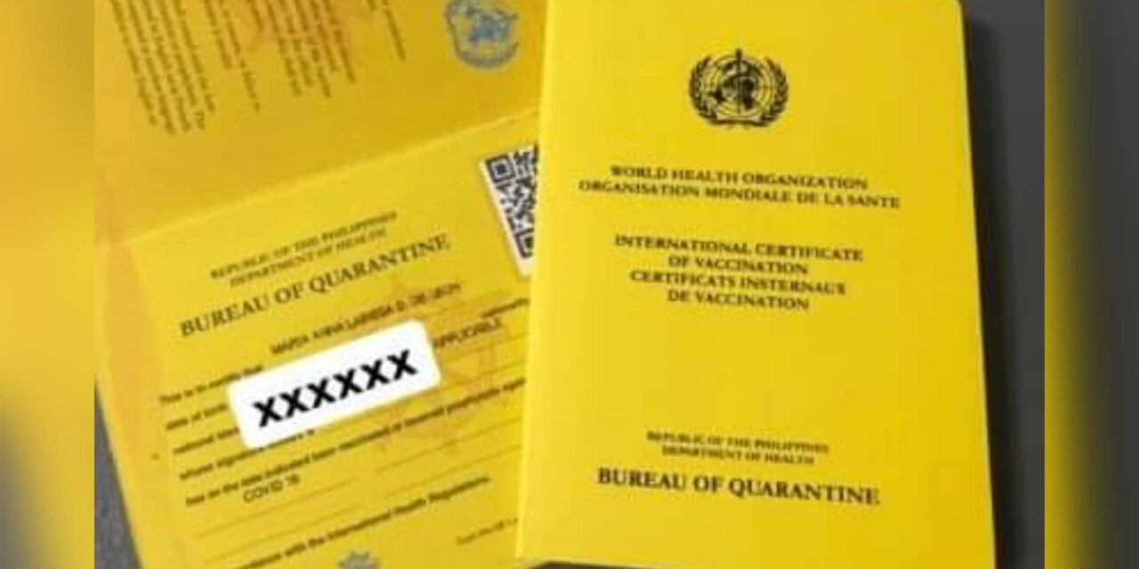 OFWs’ vaccination certificates should be issued free of charge