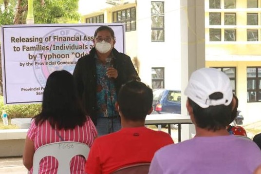 Typhoon Odette affected families in Guimaras get aid
