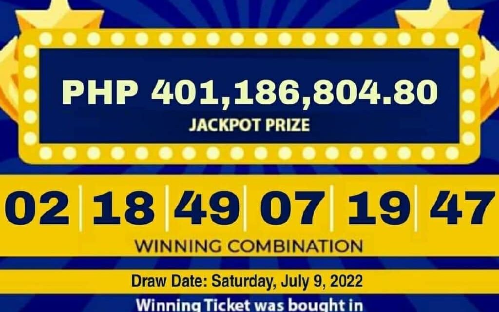 Iloilo City bettor wins P401-M Grand Lotto jackpot