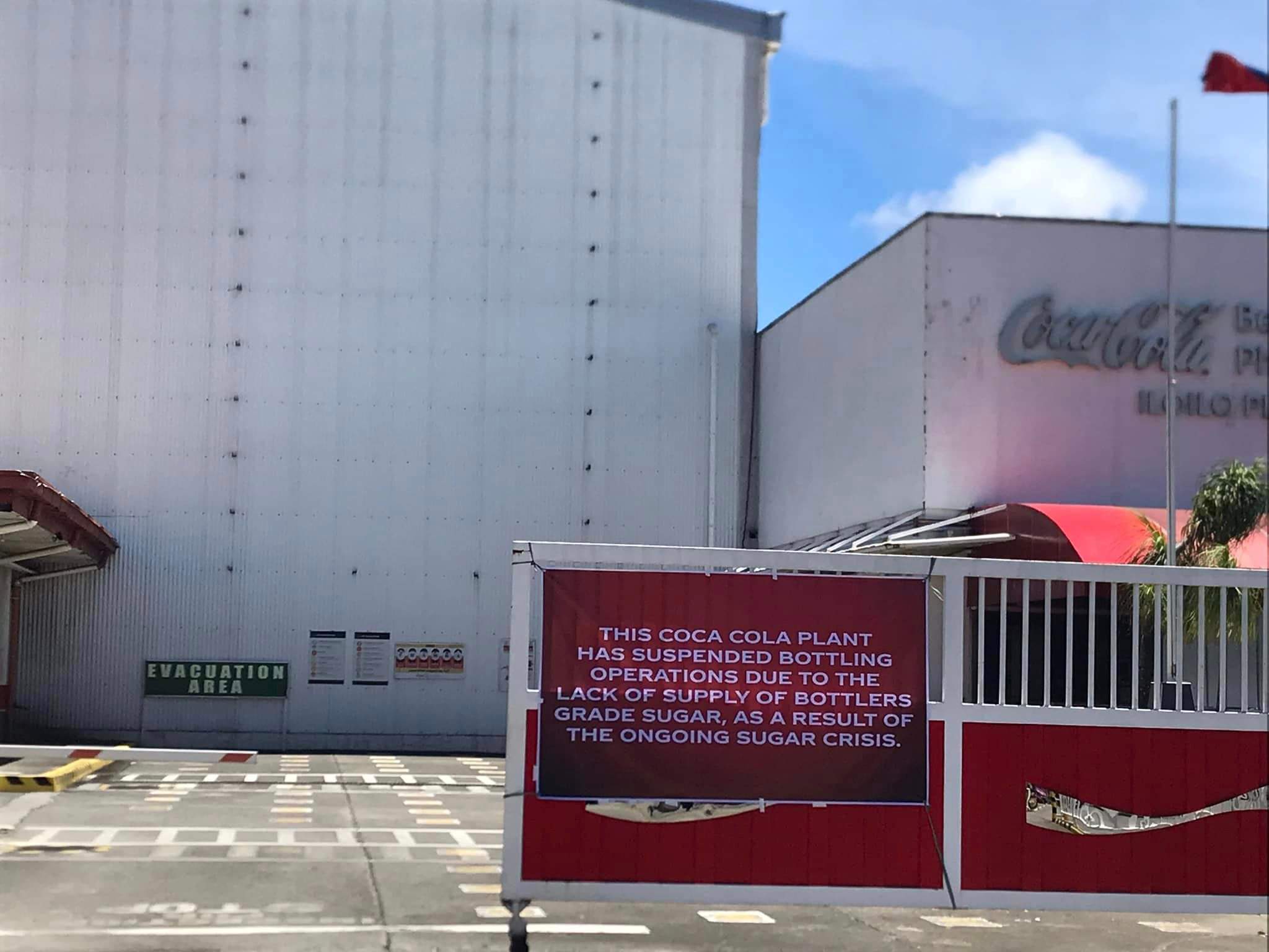 Coca-Cola suspends Iloilo plant operations amid sugar woes