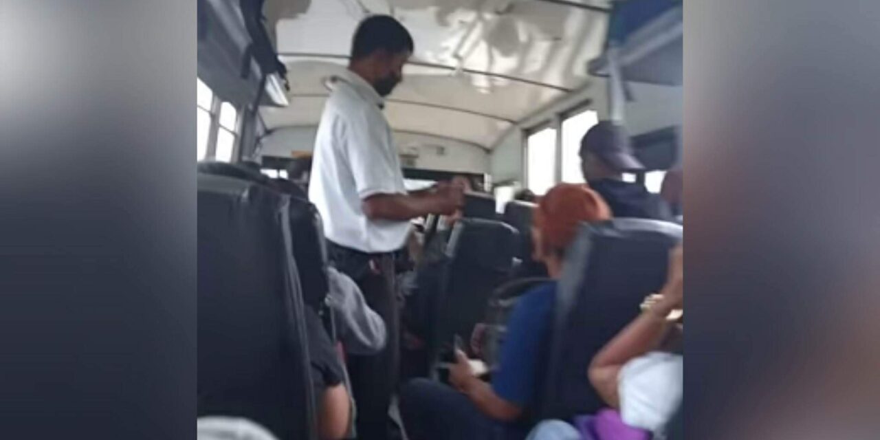Bus conductor in viral video slapped with suspension