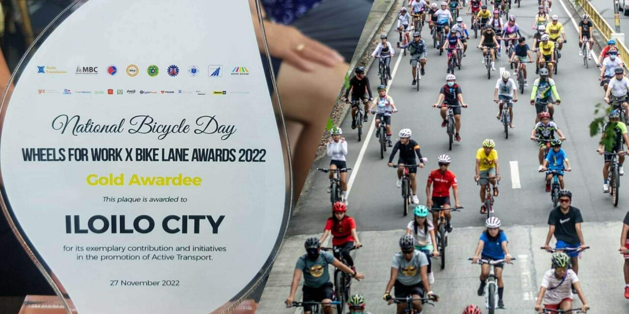 Iloilo City wins Gold at 2022 Bike Lane Awards