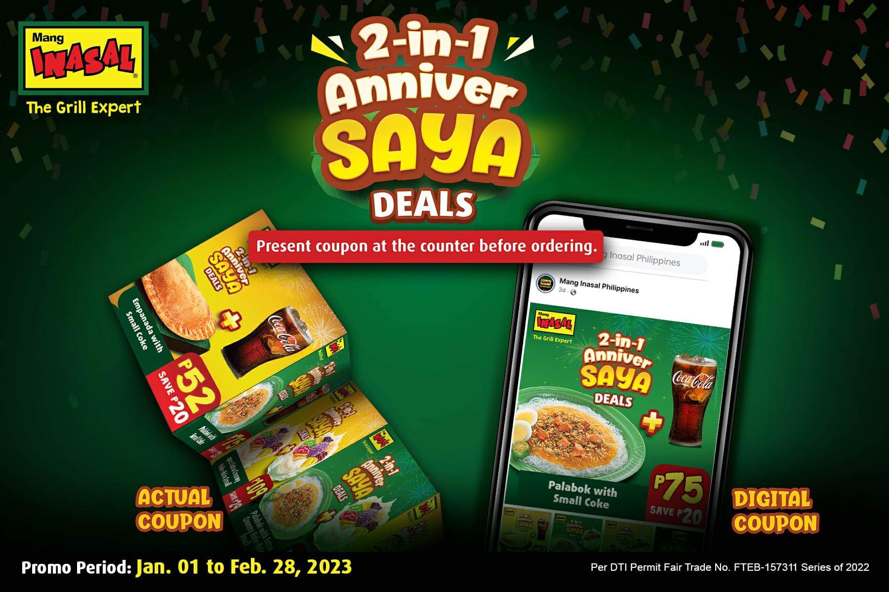 Mang Inasal kicks off 20th anniversary with 2-in-1 AnniverSAYA Deals