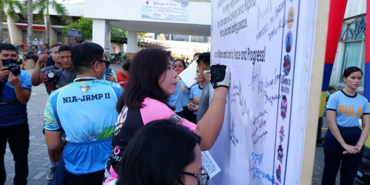 Bikers in Iloilo vow support for peace, progress