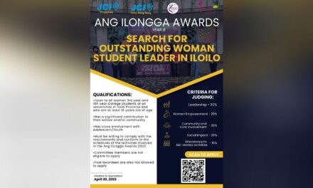 JCI Iloilo Ilang Ilang opens applications for Ang Ilongga Awards Year 8