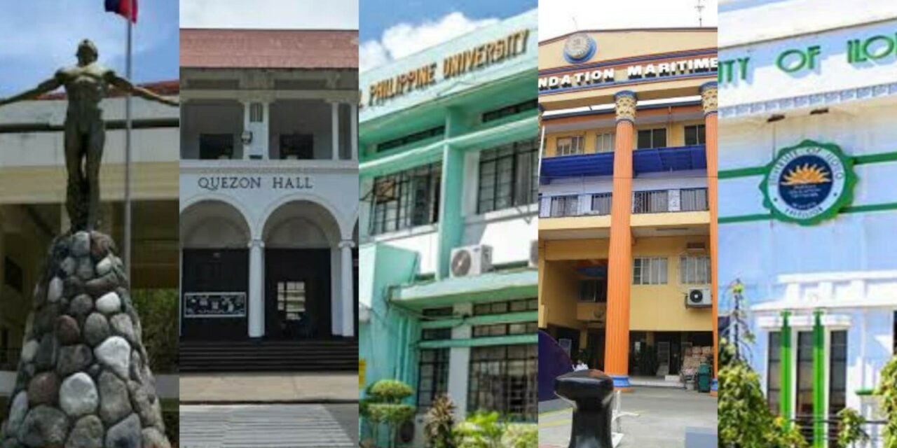 UPV, WVSU, CPU JBLMFU, UI among top universities in PH