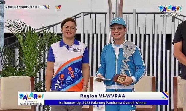 Region 6 finishes first runner-up in Palarong Pambansa 2023