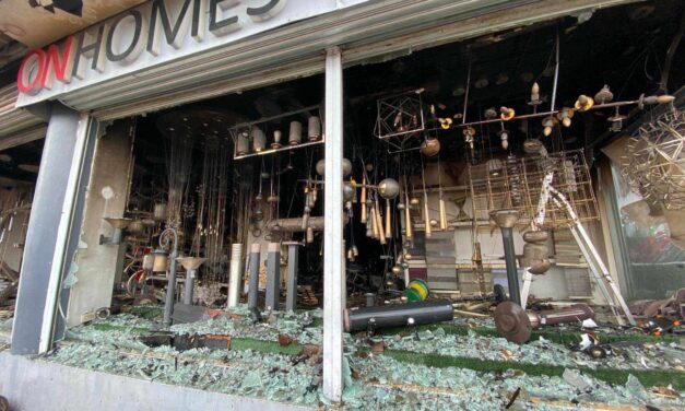 Fire razes lighting store in Iloilo City, leaves over P1M worth of damage