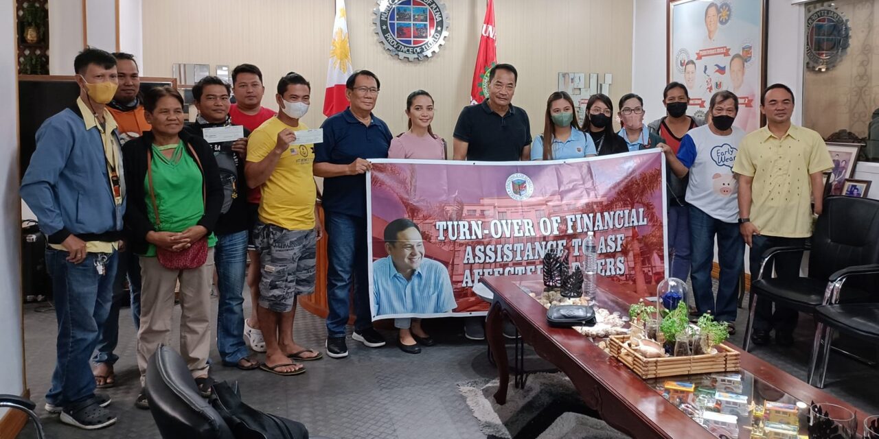 ASF-hit Iloilo farmers get over P12M financial aid